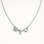 COLLAR LOVE DOG PLATEADO