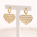 PENDIENTES VELI DORADO Y BLANCO