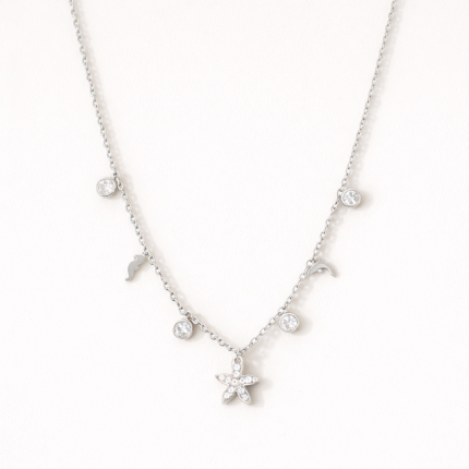 COLLAR MARINA PLATEADO