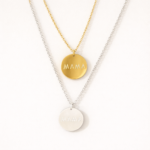 COLLAR MEDALLA MAMA PLATEADO - Imagen 3