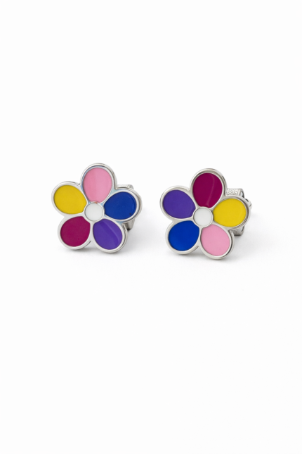PENDIENTES FLOR DE COLOR