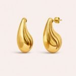 PENDIENTES GOTA AURA DORADOS