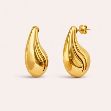 PENDIENTES GOTA AURA DORADOS