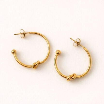 PENDIENTES AROS EROS DORADOS