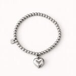 PULSERA COR PLATEADA