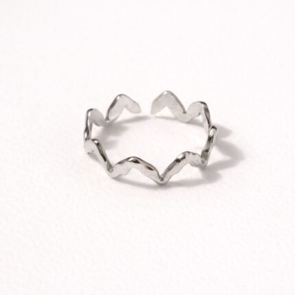 ANILLO CORNA PLATEADO