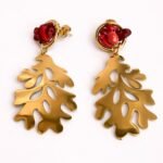 PENDIENTES SA TUNA ROJO CORAL